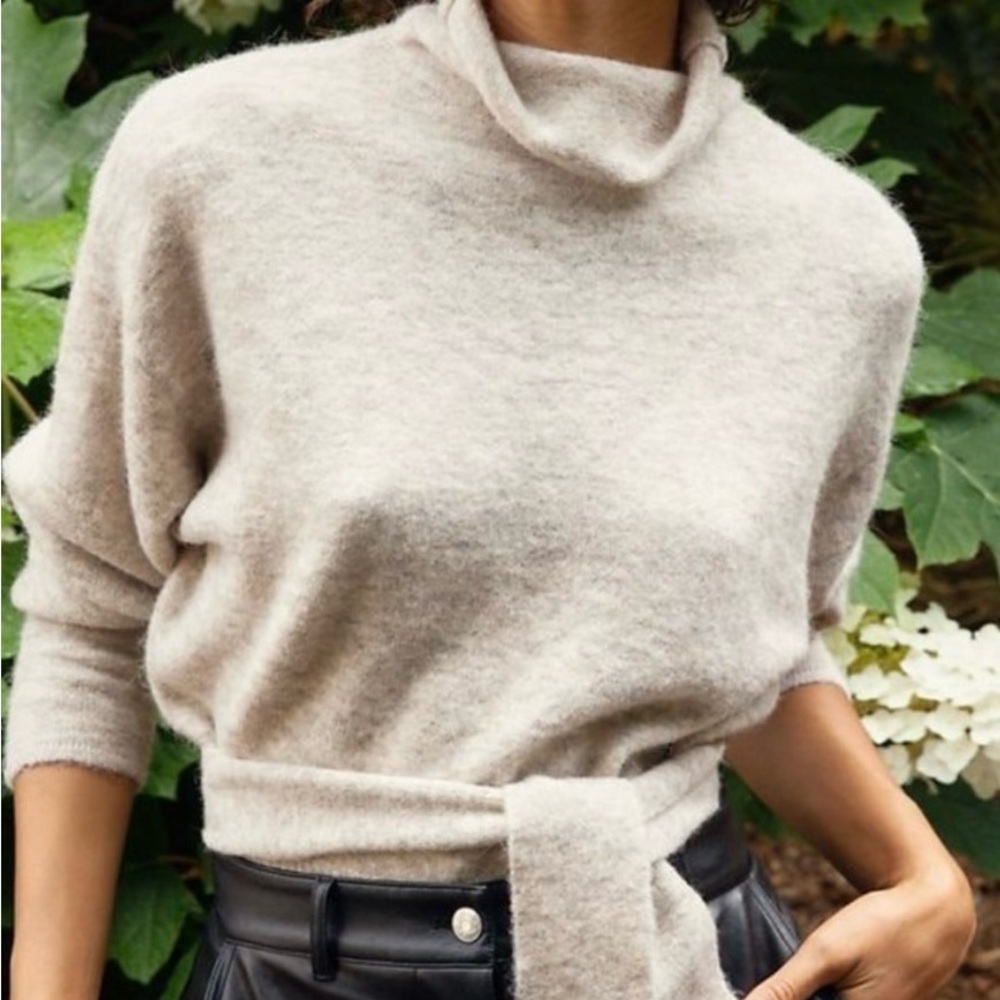 Aritzia Wilfred Sweater with tie at waist